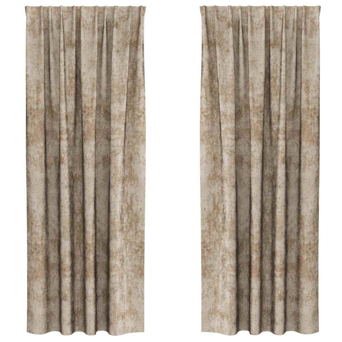 vidaXL Βελούδινες Κουρτίνες 2 τμχ. Μπρονζέ 260 x 140 εκ. Βελούδο