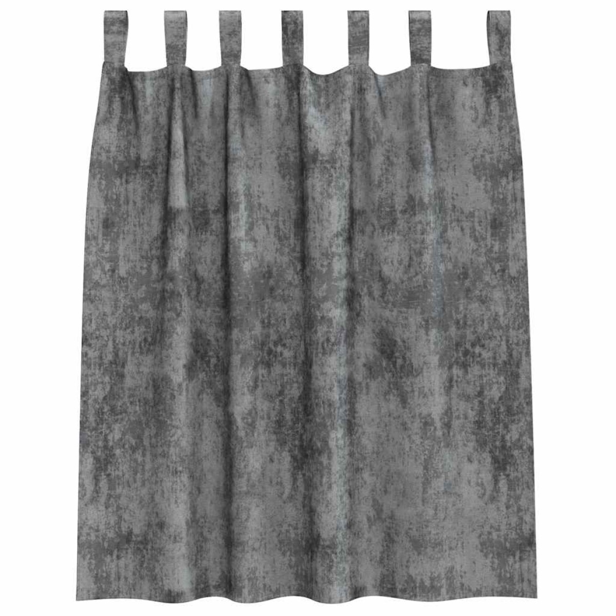 vidaXL Βελούδινες Κουρτίνες 2 τμχ. Γκρι 140 x 140 cm Βελούδο