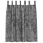 vidaXL Βελούδινες Κουρτίνες 2 τμχ. Γκρι 140 x 140 cm Βελούδο