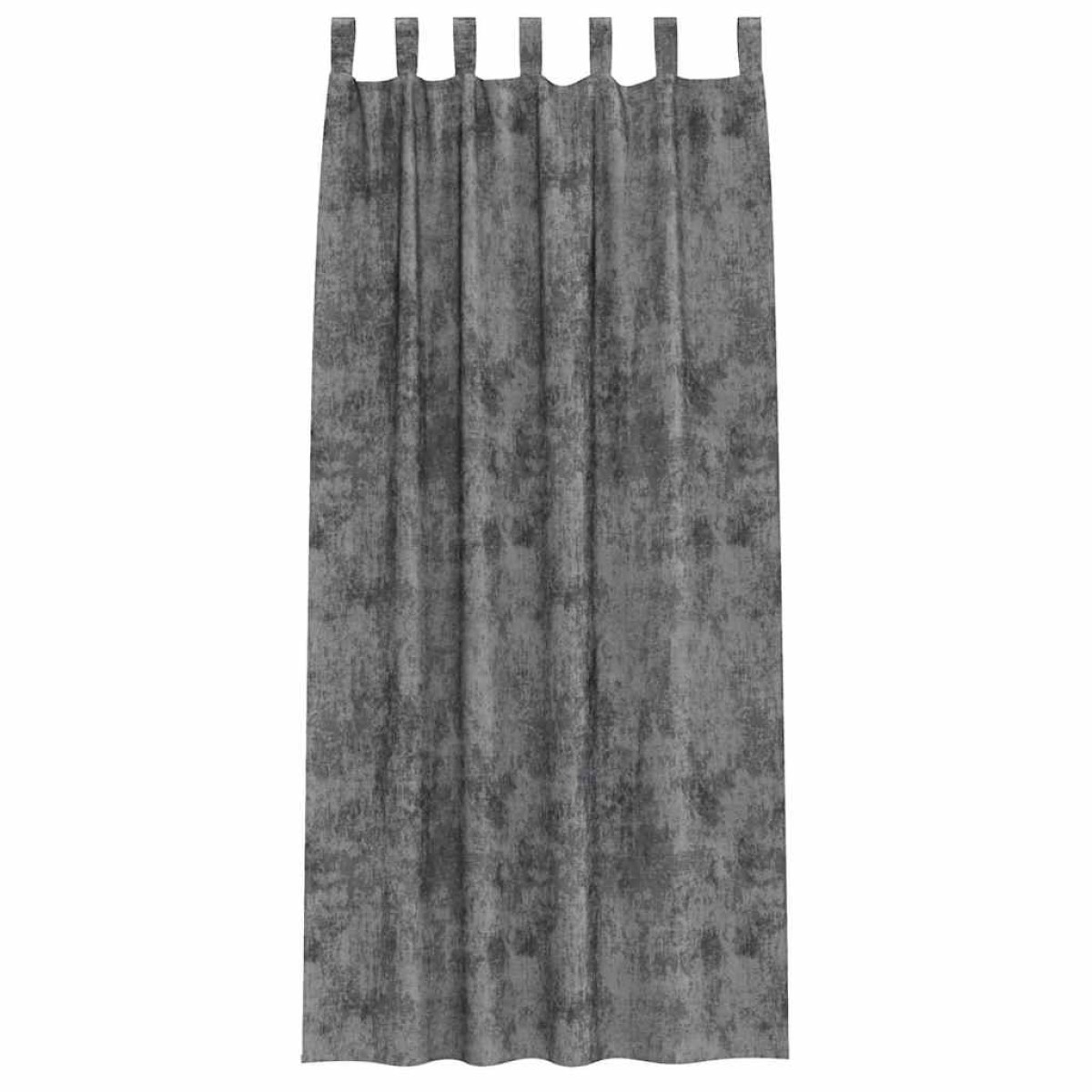 vidaXL Βελούδινες Κουρτίνες 2 τμχ. Γκρι 245 x 140 εκ. Βελούδο