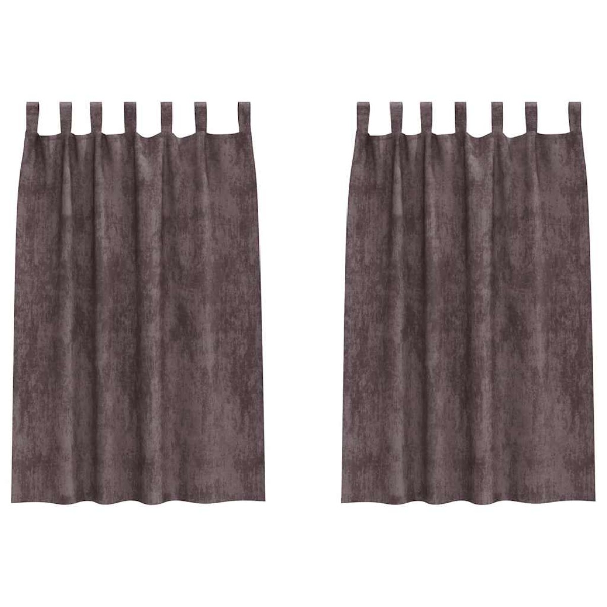 vidaXL Βελούδινες Κουρτίνες 2 τμχ. Καφέ 175 x 140 εκ. Βελούδο