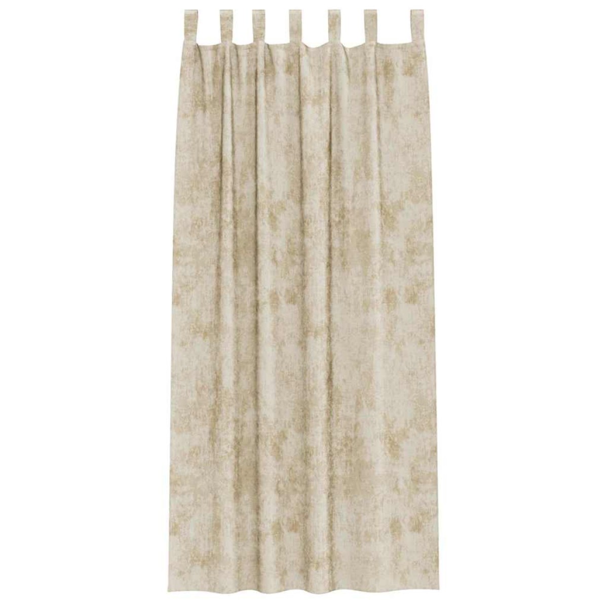vidaXL Βελούδινες Κουρτίνες 2 τμχ. Κρεμ 225 x 140 εκ. Βελούδο