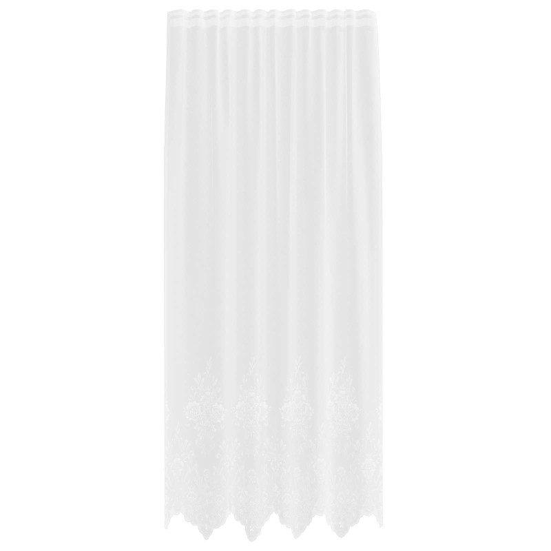 vidaXL Κουρτίνα Δαντέλας Λευκό 200 x 150 cm Πολυεστέρας