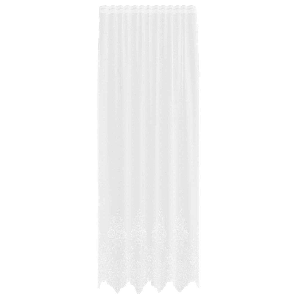 vidaXL Κουρτίνα Δαντέλας Λευκό 300 x 150 cm Πολυεστέρας