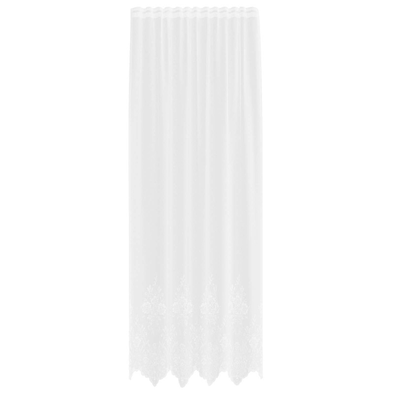 vidaXL Κουρτίνα Δαντέλας Λευκό 300 x 150 cm Πολυεστέρας