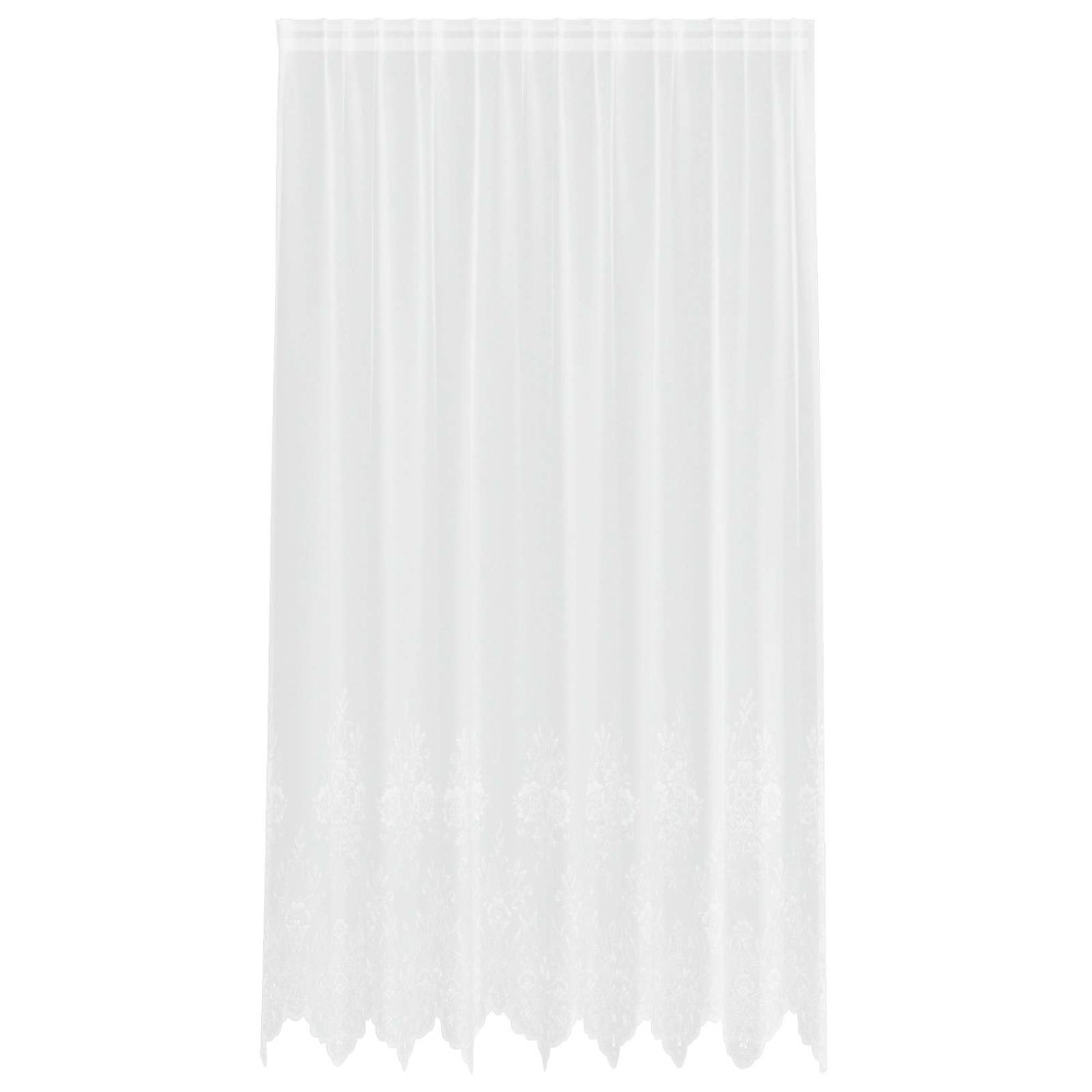 vidaXL Κουρτίνα Δαντέλας Λευκό 245 x 200 cm Πολυεστέρας