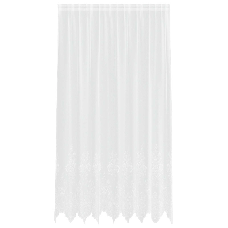 vidaXL Κουρτίνα Δαντέλας Λευκό 245 x 200 cm Πολυεστέρας