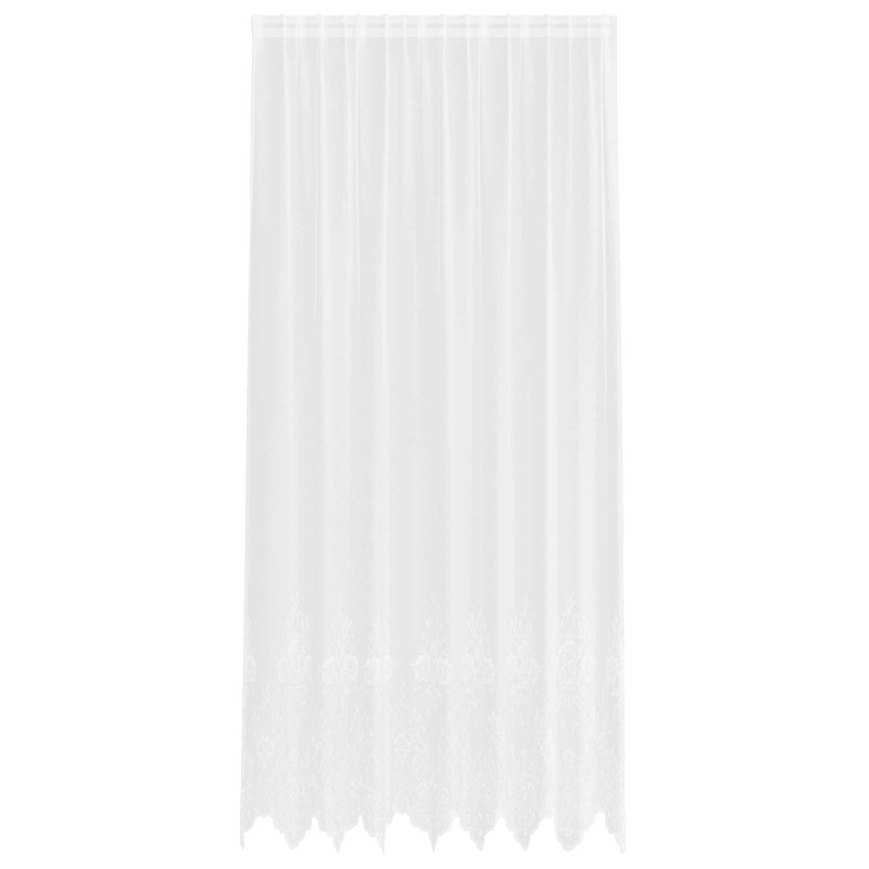 vidaXL Κουρτίνα Δαντέλας Λευκό 260x200εκ Πολυεστέρας