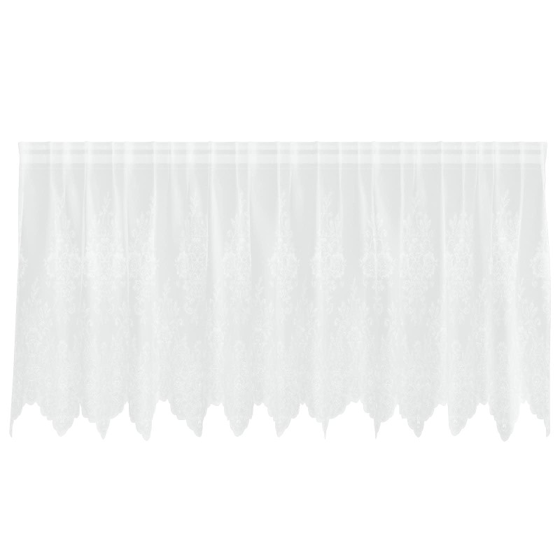 vidaXL Κουρτίνα Δαντέλας Λευκό 120 x 300 cm Πολυεστέρας