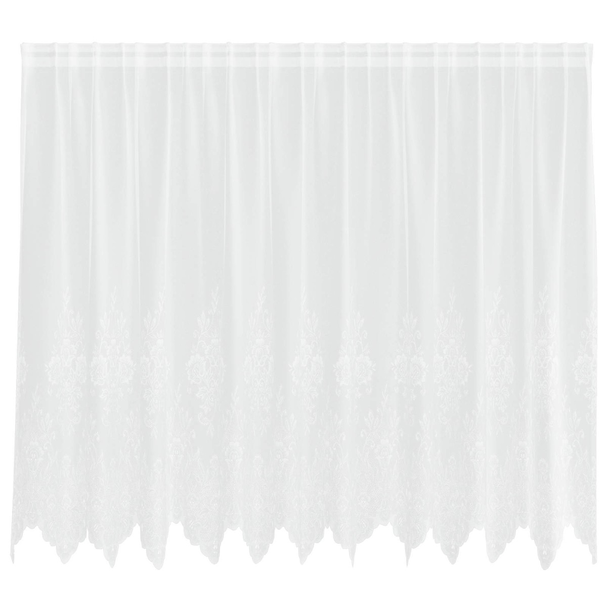 vidaXL Κουρτίνα Δαντέλας Λευκό 180 x 300 cm Πολυεστέρας
