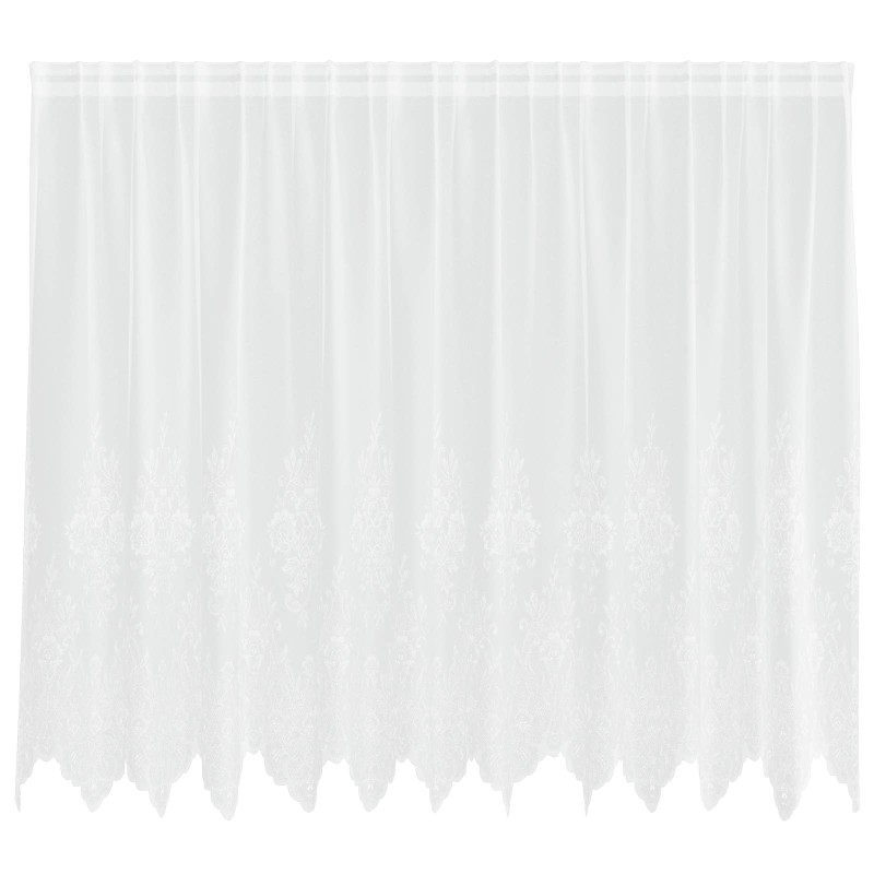 vidaXL Κουρτίνα Δαντέλας Λευκό 180 x 300 cm Πολυεστέρας