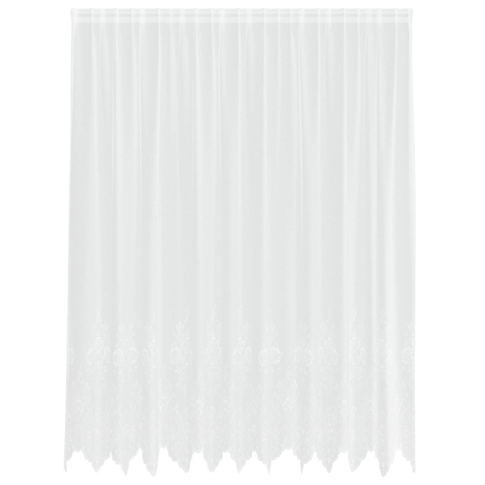 vidaXL Κουρτίνα Δαντέλας Λευκό 200 x 300 cm Πολυεστέρας