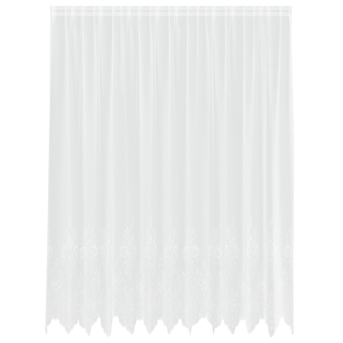 vidaXL Κουρτίνα Δαντέλας Λευκό 200 x 300 cm Πολυεστέρας