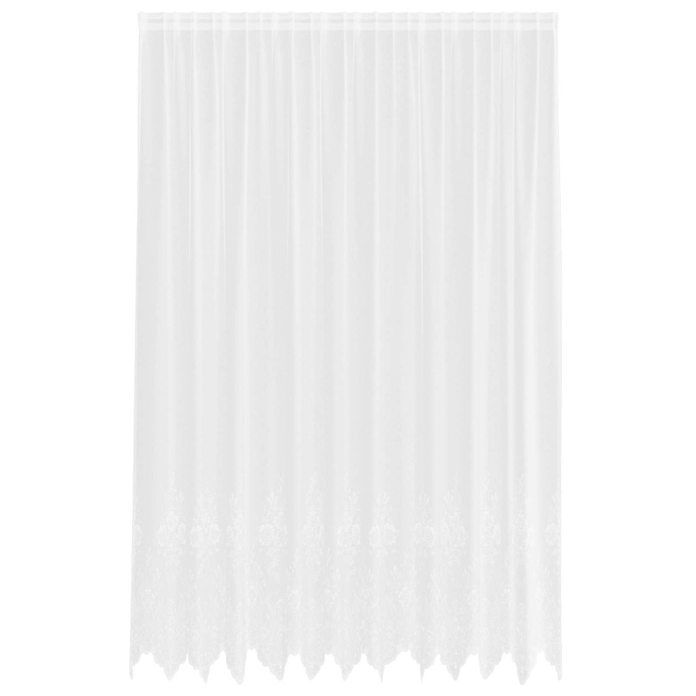 vidaXL Κουρτίνα Δαντέλας Λευκό 260 x 300 εκ Πολυεστέρας