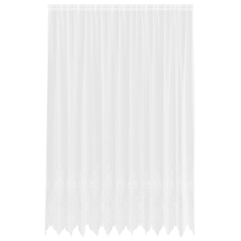 vidaXL Κουρτίνα Δαντέλας Λευκό 300 x 300 cm Πολυεστέρας