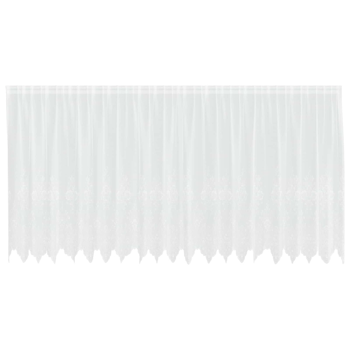 vidaXL Κουρτίνα Δαντέλας Λευκό 140 x 500 cm Πολυεστέρας