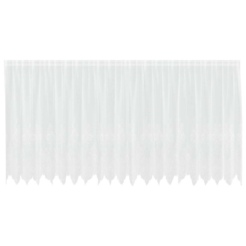 vidaXL Κουρτίνα Δαντέλας Λευκό 180 x 500 cm Πολυεστέρας