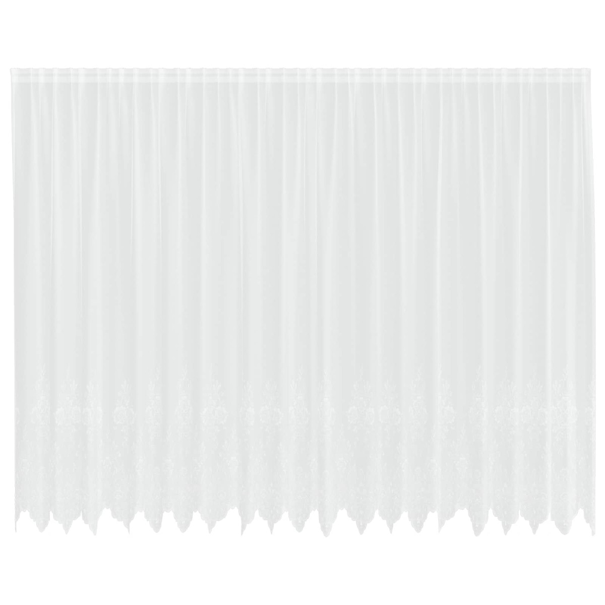vidaXL Κουρτίνα Δαντέλας Λευκό 200 x 500 cm Πολυεστέρας