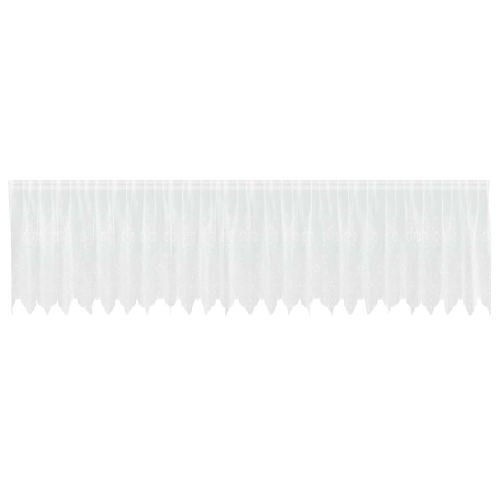 vidaXL Κουρτίνα Δαντέλας Λευκό 100 x 600 cm Πολυεστέρας