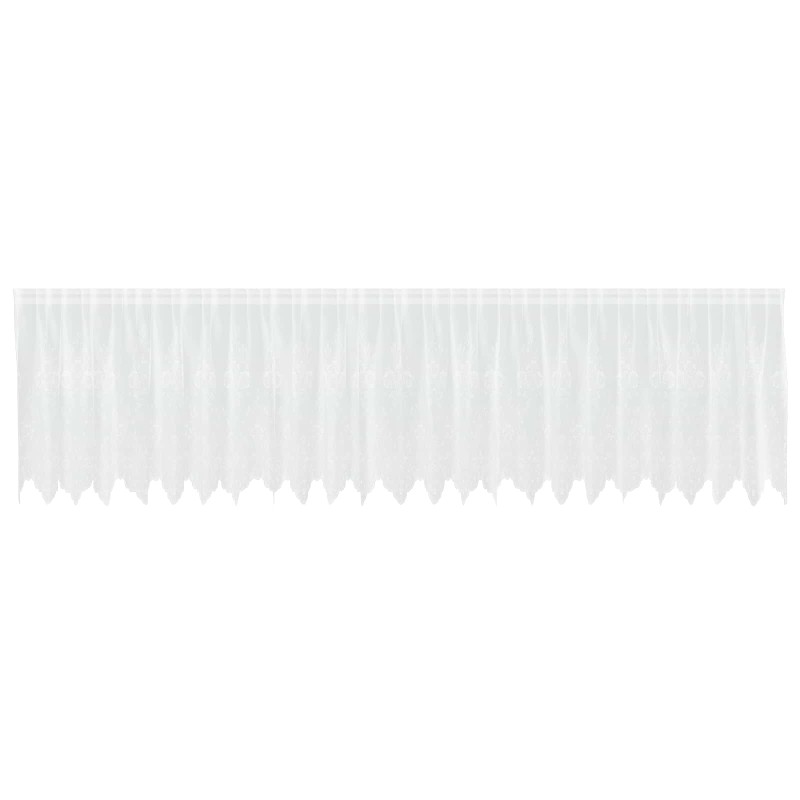 vidaXL Κουρτίνα Δαντέλας Λευκό 100 x 600 cm Πολυεστέρας
