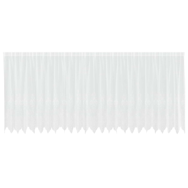 vidaXL Κουρτίνα Δαντέλας Λευκό 140 x 600 cm Πολυεστέρας
