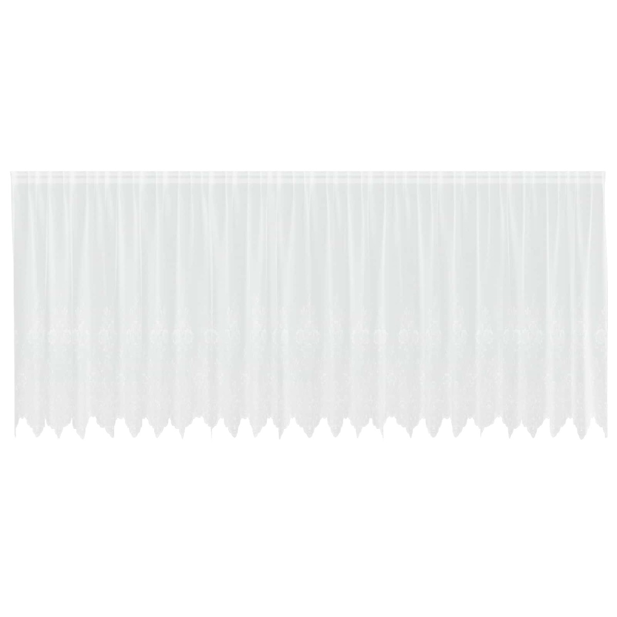 vidaXL Κουρτίνα Δαντέλας Λευκό 180 x 600 cm Πολυεστέρας