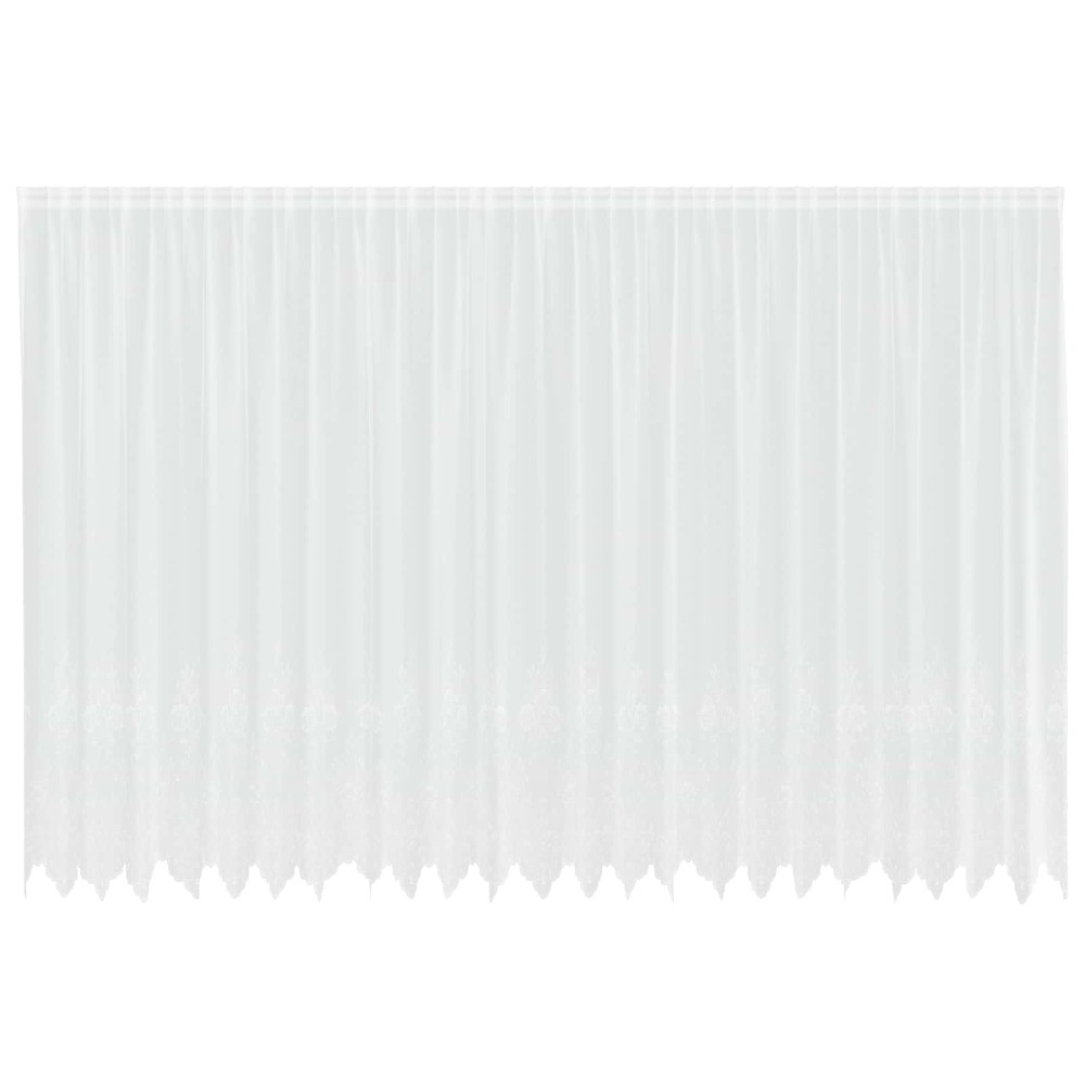 vidaXL Κουρτίνα Δαντέλας Λευκό 220 x 600 cm Πολυεστέρας