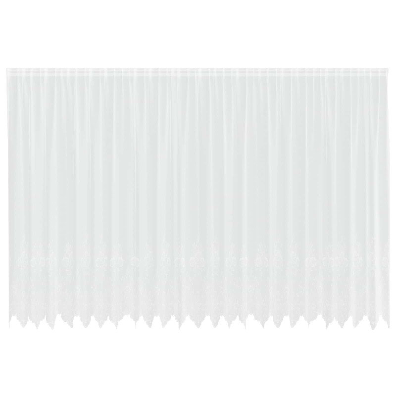 vidaXL Κουρτίνα Δαντέλας Λευκό 220 x 600 cm Πολυεστέρας