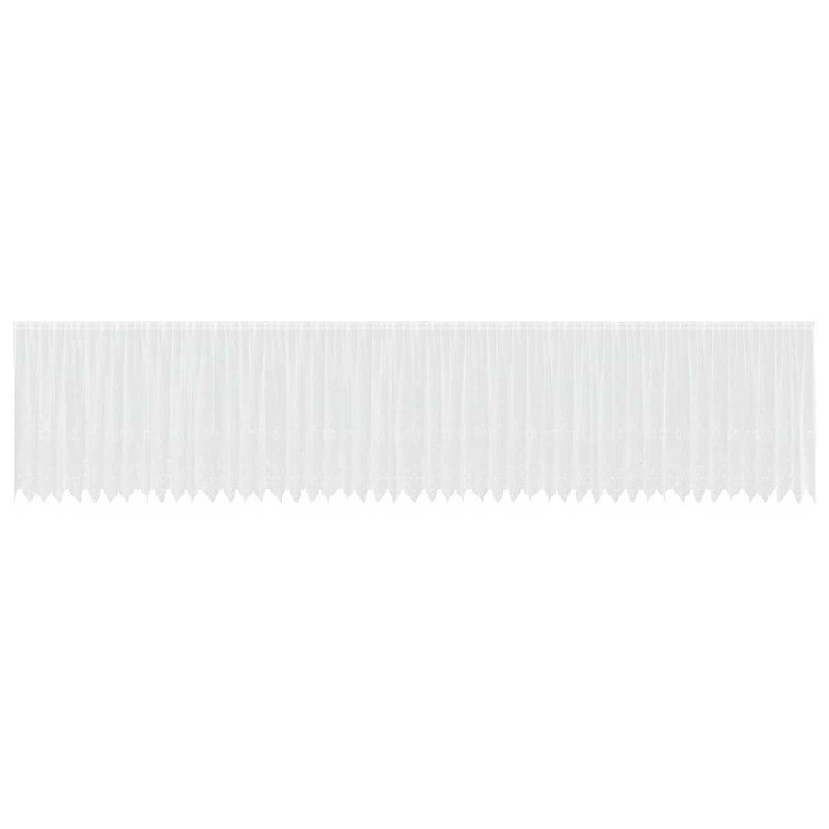 vidaXL Κουρτίνα Δαντέλας Λευκό 180 x 1200 cm Πολυεστέρας