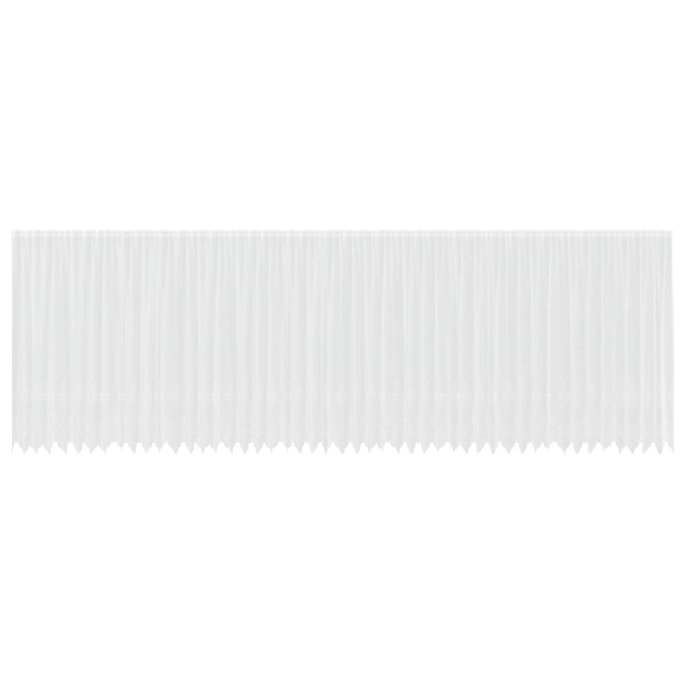 vidaXL Κουρτίνα Δαντέλας Λευκό 200 x 1200 cm Πολυεστέρας