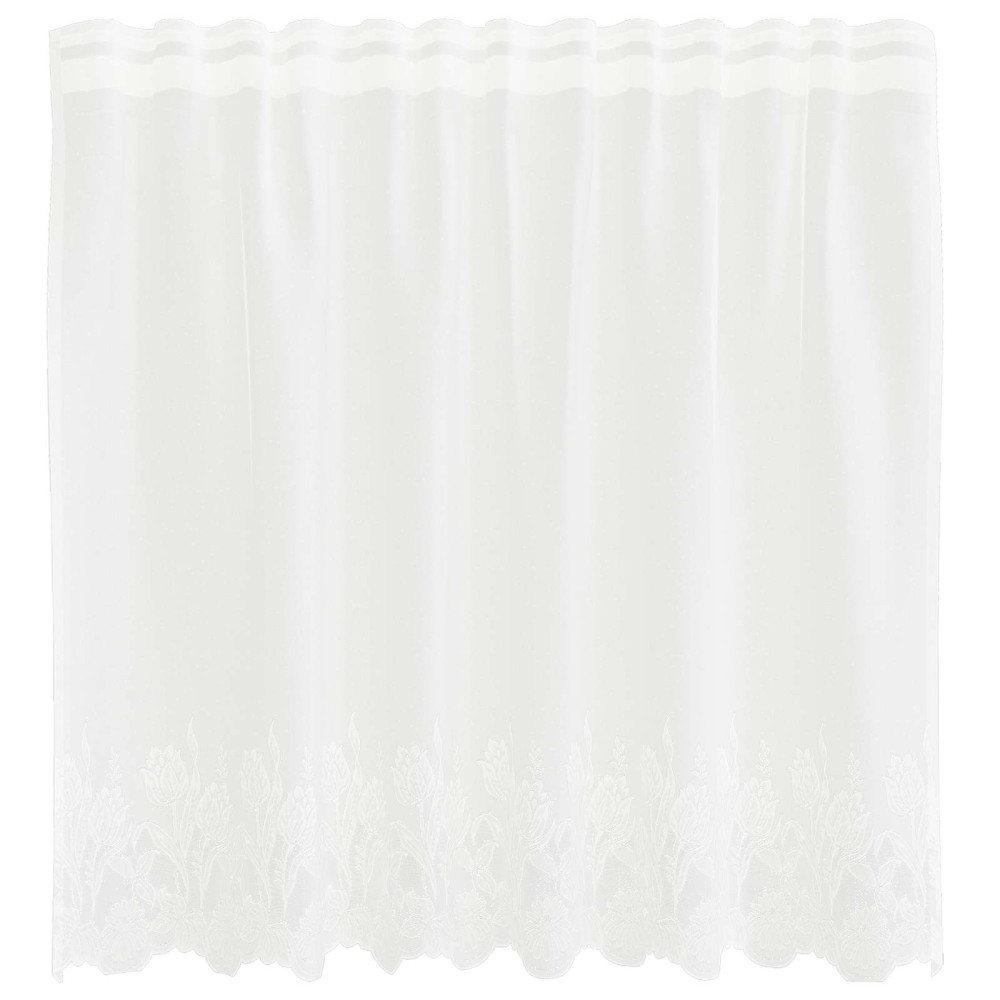 vidaXL Κουρτίνα Δαντέλας Λευκό 100 x 150 cm Πολυεστέρας
