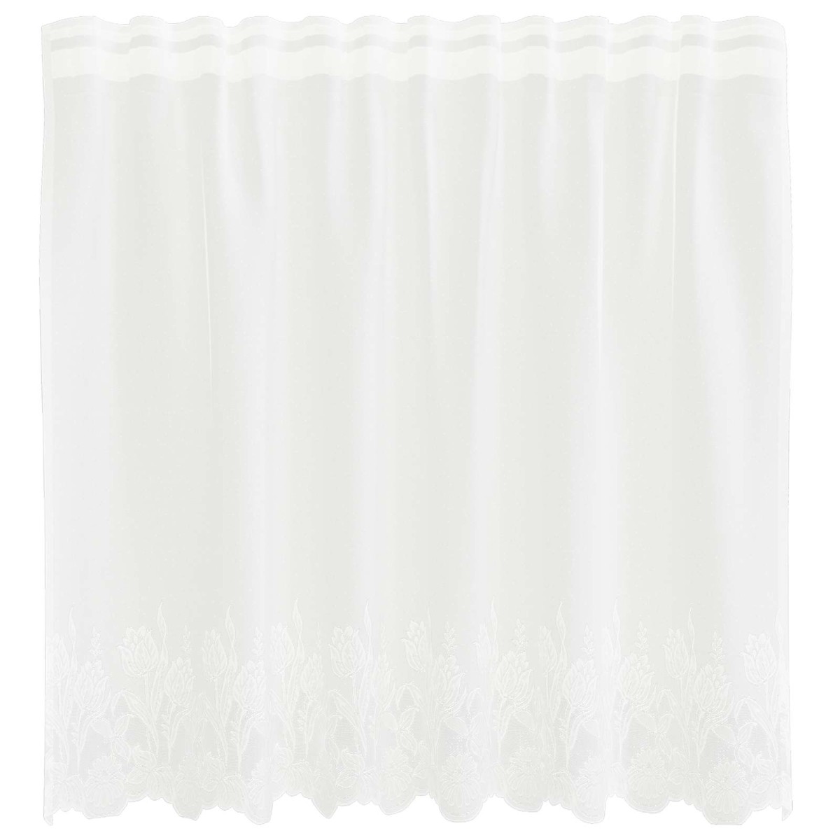 vidaXL Κουρτίνα Δαντέλας Λευκό 100 x 150 cm Πολυεστέρας