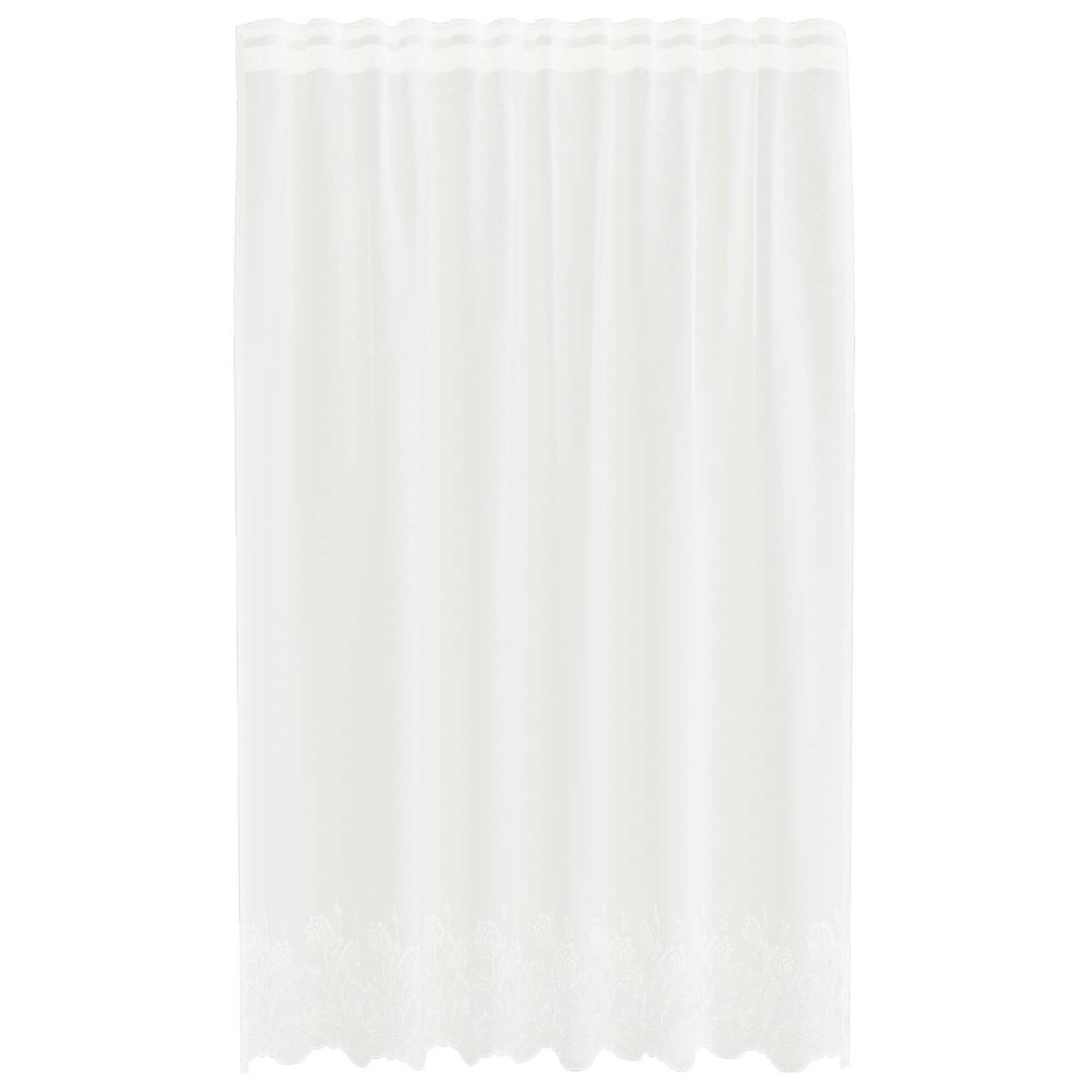 vidaXL Κουρτίνα Δαντέλας Λευκό 240 x 150 cm Πολυεστέρας