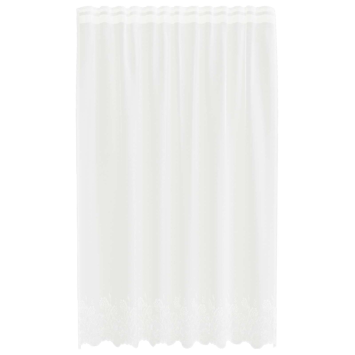 vidaXL Κουρτίνα Δαντέλας Λευκό 240 x 150 cm Πολυεστέρας