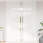 vidaXL Κουρτίνα Δαντέλας Λευκό 260 x 150 εκ Πολυεστέρας