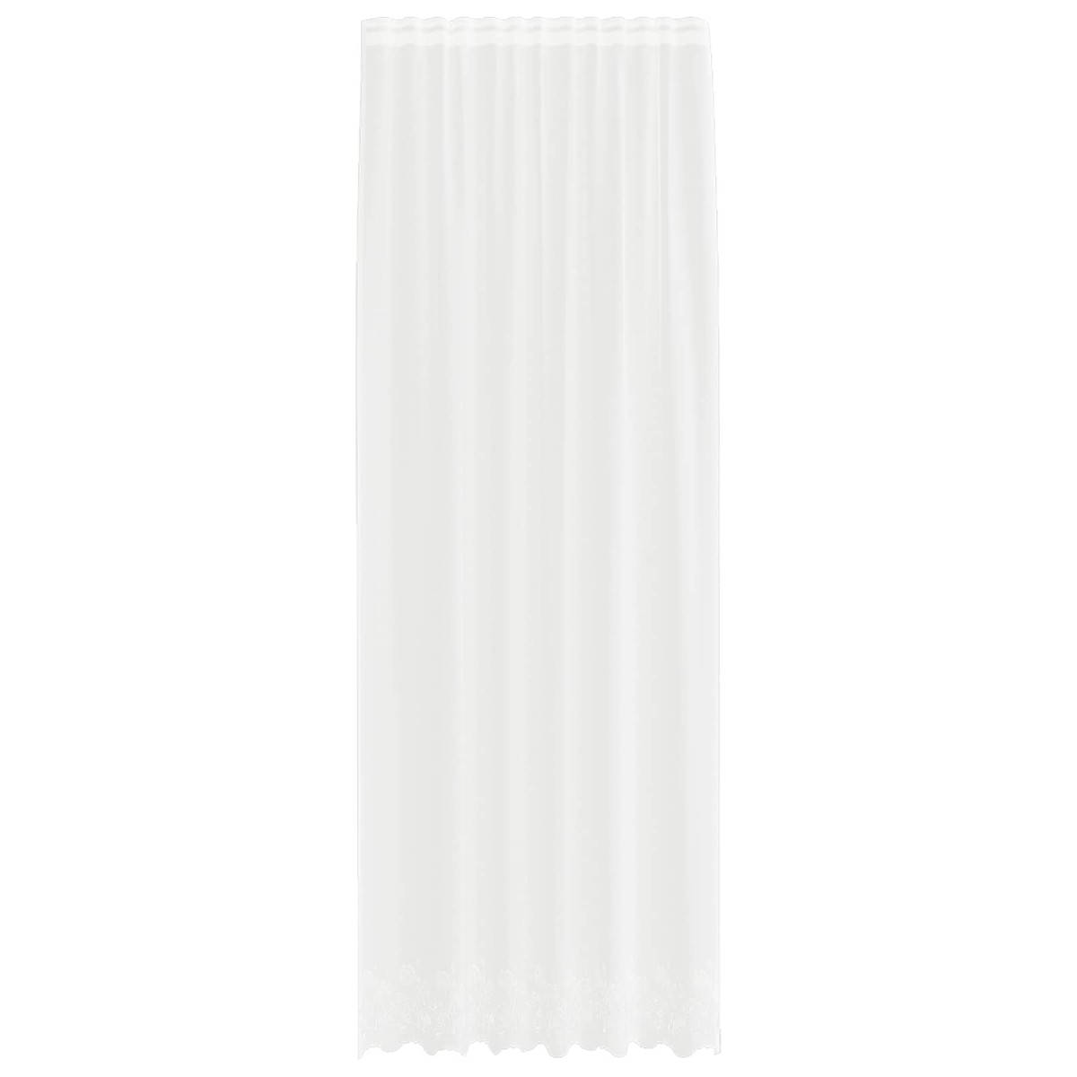 vidaXL Κουρτίνα Δαντέλας Λευκό 300 x 150 cm Πολυεστέρας