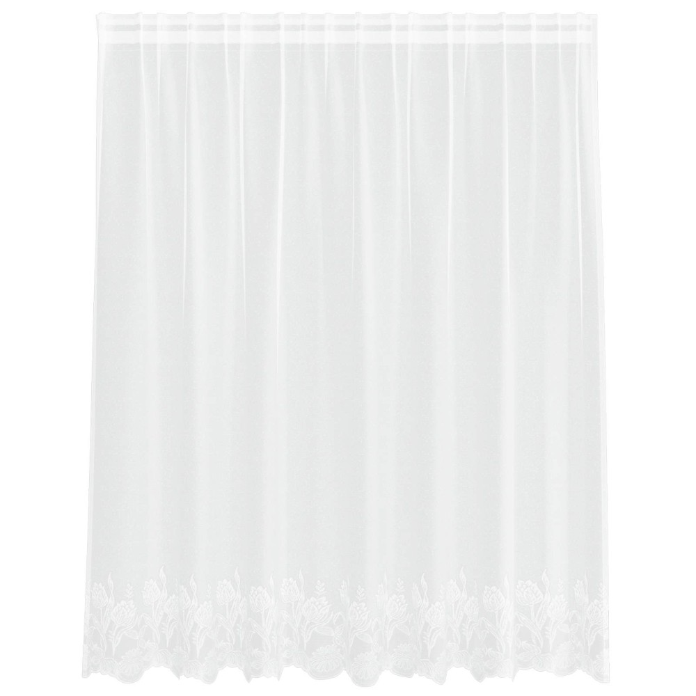 vidaXL Κουρτίνα Δαντέλας Λευκό 140 x 200 cm Πολυεστέρας