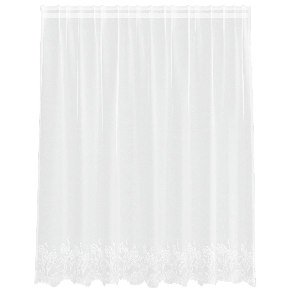 vidaXL Κουρτίνα Δαντέλας Λευκό 140 x 200 cm Πολυεστέρας