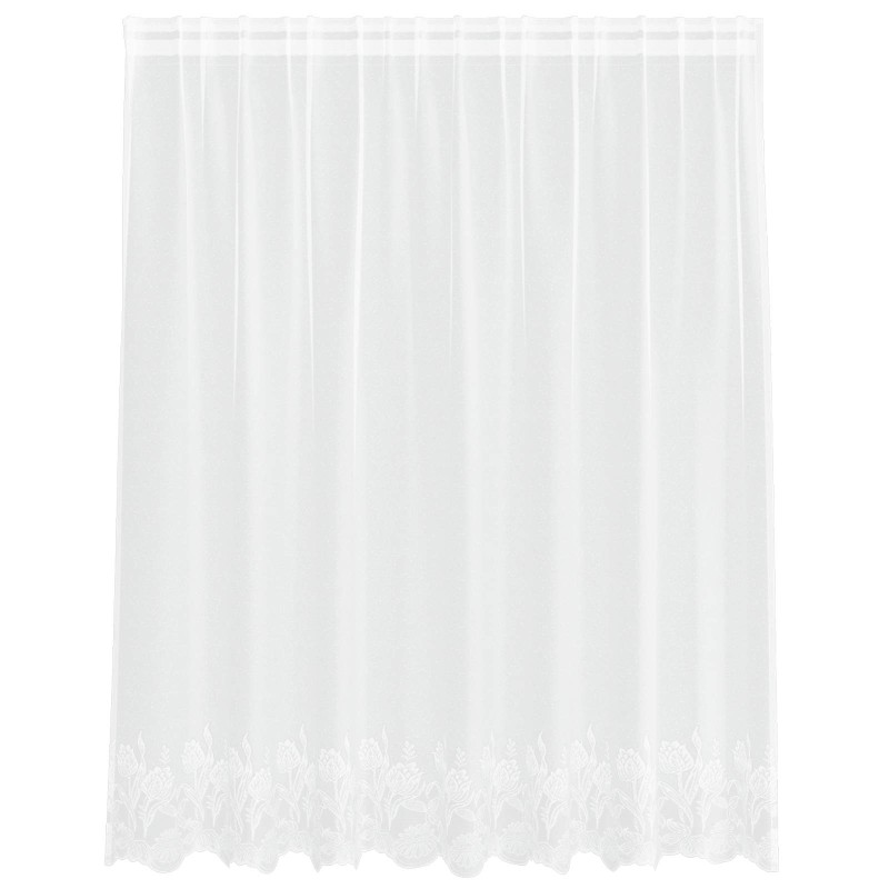 vidaXL Κουρτίνα Δαντέλας Λευκό 140 x 200 cm Πολυεστέρας