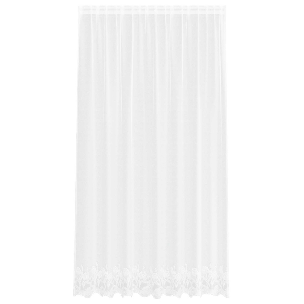 vidaXL Κουρτίνα Δαντέλας Λευκό 245 x 200 cm Πολυεστέρας