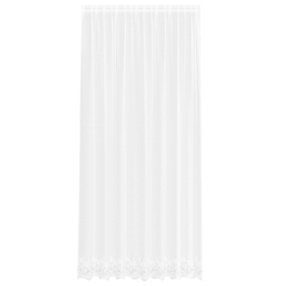 vidaXL Κουρτίνα Δαντέλας Λευκό 280 x 200 εκ Πολυεστέρας