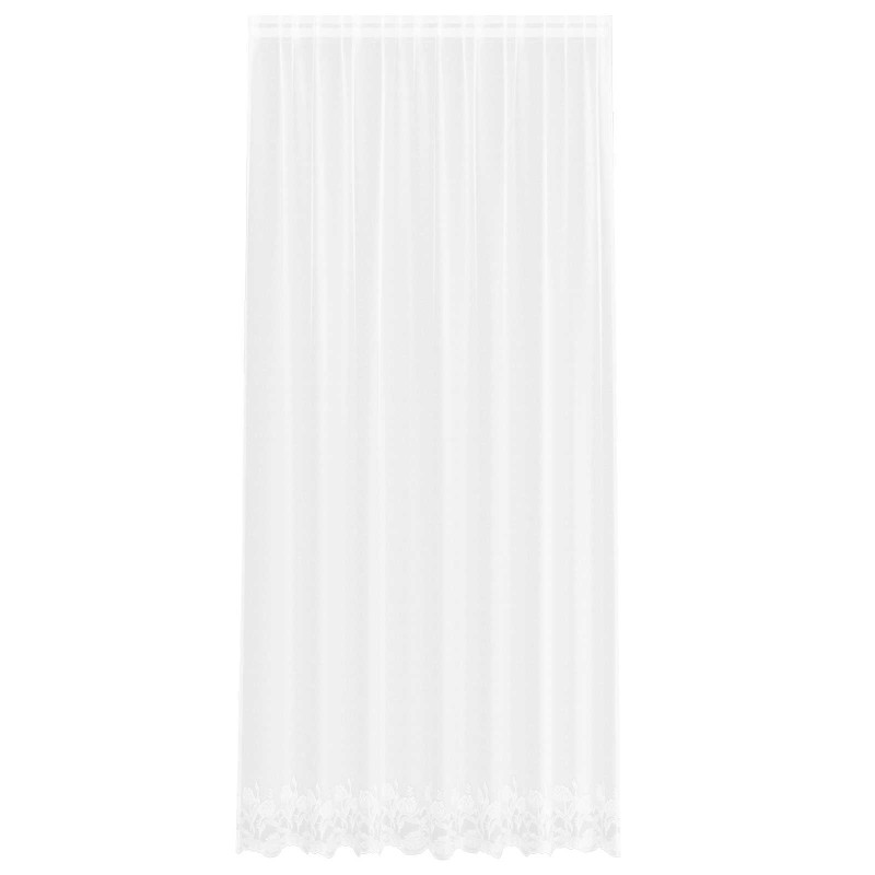 vidaXL Κουρτίνα Δαντέλας Λευκό 280 x 200 εκ Πολυεστέρας