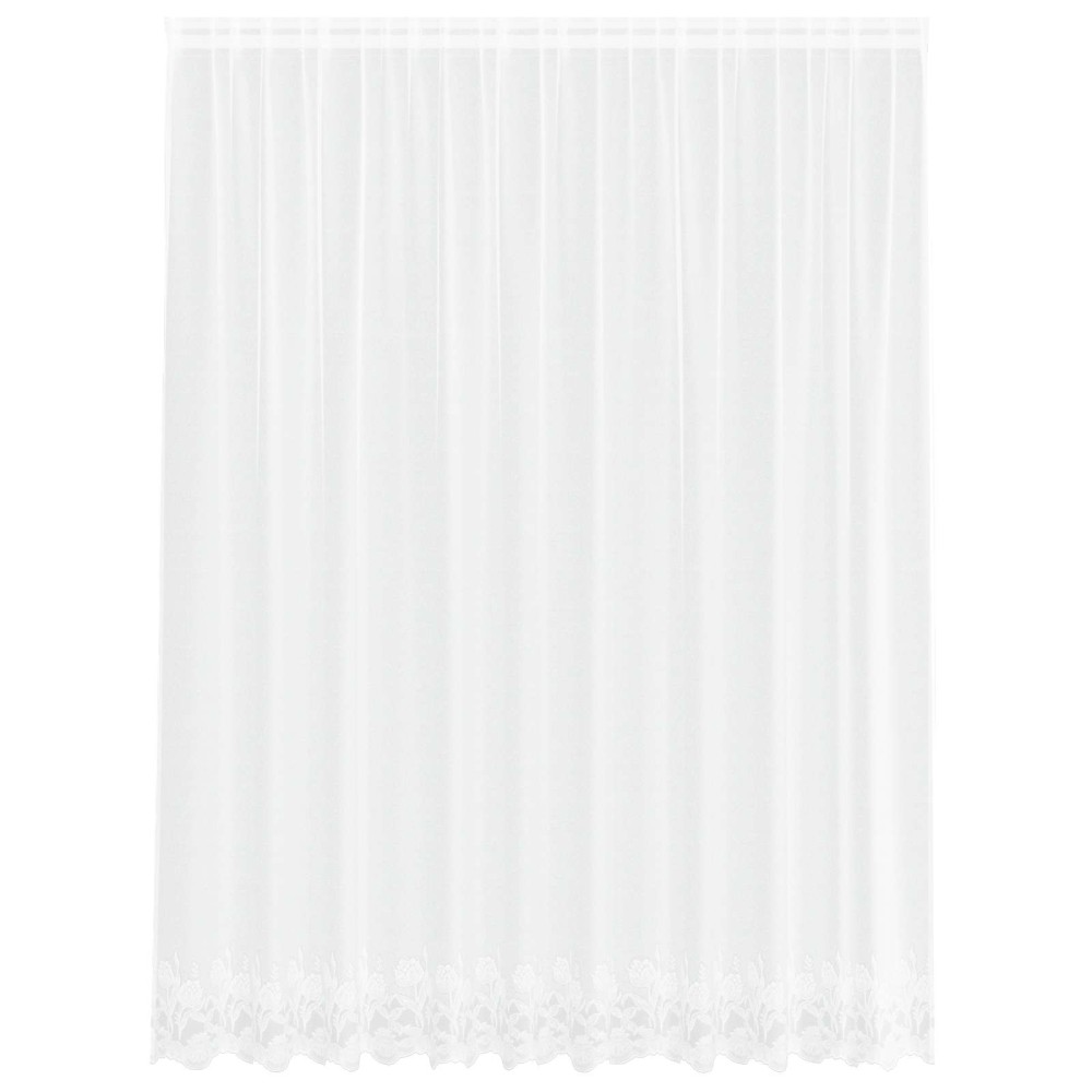 vidaXL Κουρτίνα Δαντέλας Λευκό 300 x 245 cm Πολυεστέρας