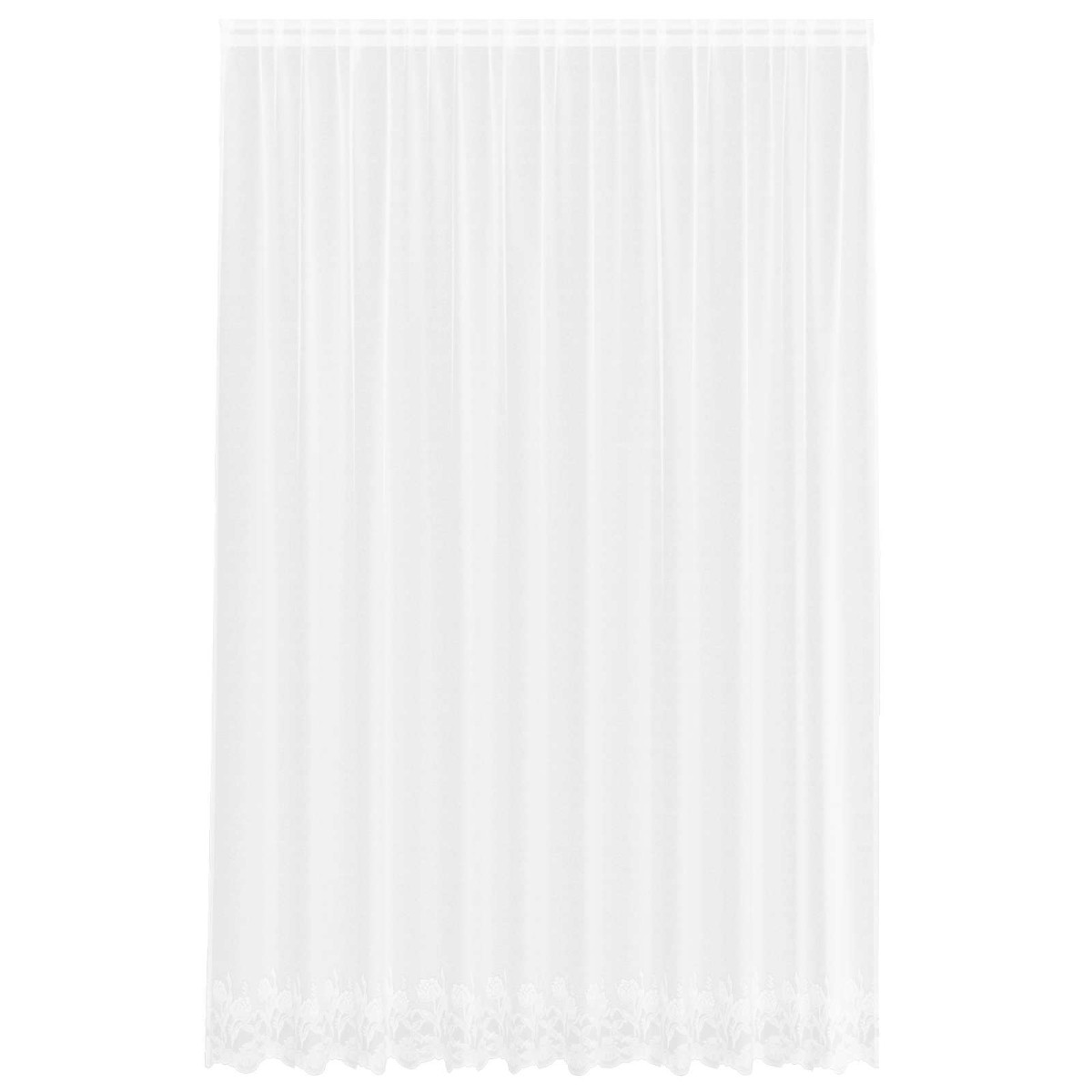 vidaXL Κουρτίνα Δαντέλας Λευκό 300 x 300 cm Πολυεστέρας