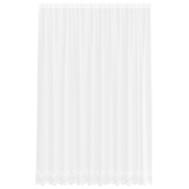 vidaXL Κουρτίνα Δαντέλας Λευκό 300 x 300 cm Πολυεστέρας