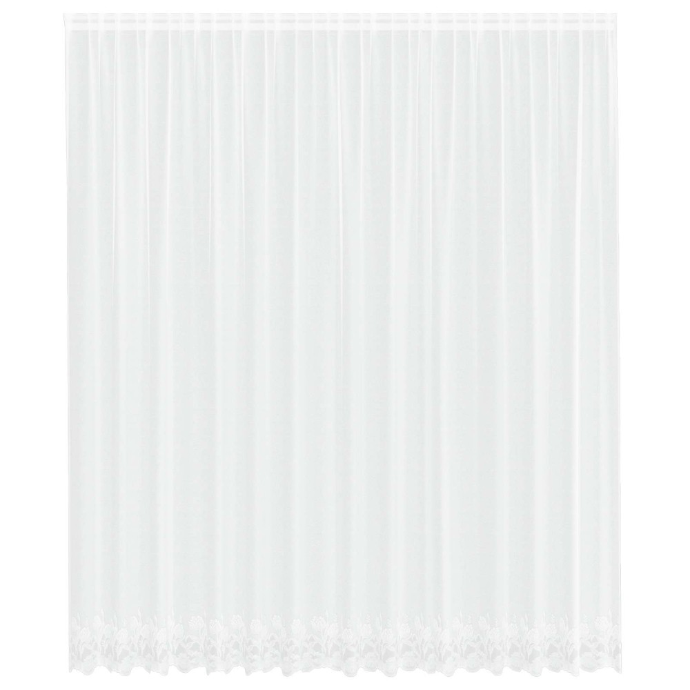vidaXL Κουρτίνα Δαντέλας Λευκό 280 x 400 εκ Πολυεστέρας