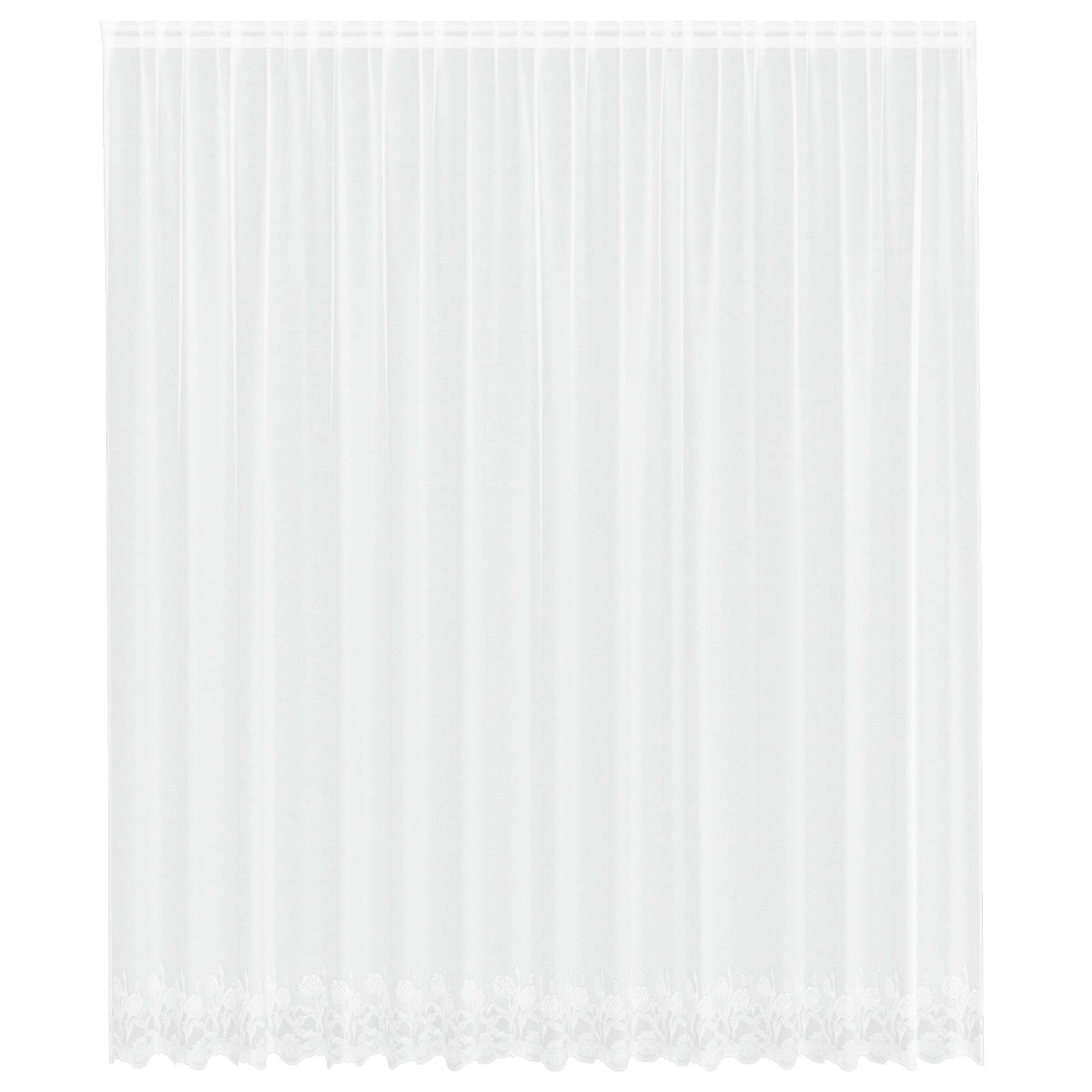 vidaXL Κουρτίνα Δαντέλας Λευκό 280 x 400 εκ Πολυεστέρας