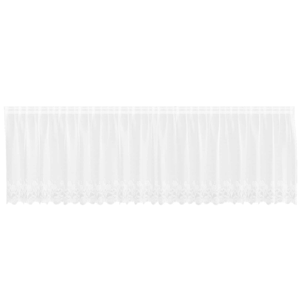 vidaXL Κουρτίνα Δαντέλας Λευκό 500 x 120 cm Πολυεστέρας
