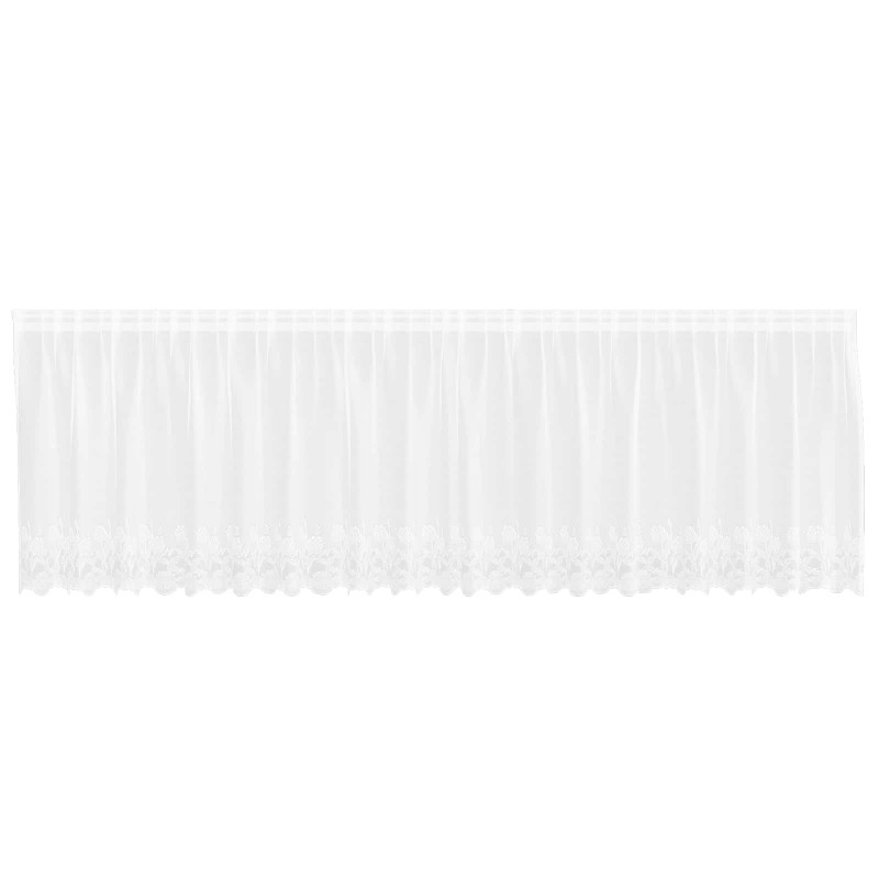 vidaXL Κουρτίνα Δαντέλας Λευκό 500 x 120 cm Πολυεστέρας