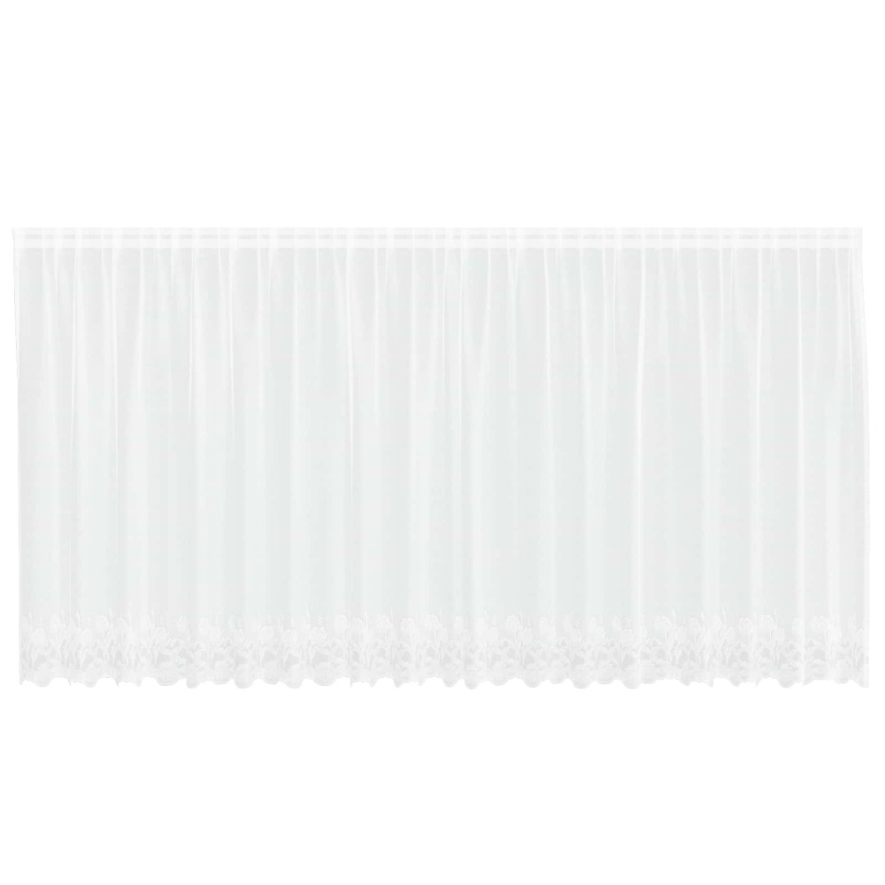 vidaXL Κουρτίνα Δαντέλας Λευκό 140 x 500 cm Πολυεστέρας